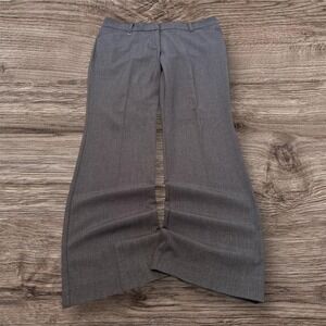 Y2K 2000s Grunge Grey Flared Dress Pants Wide Leg 34x30